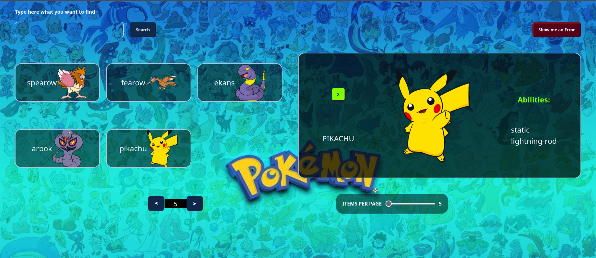 pokemons describer