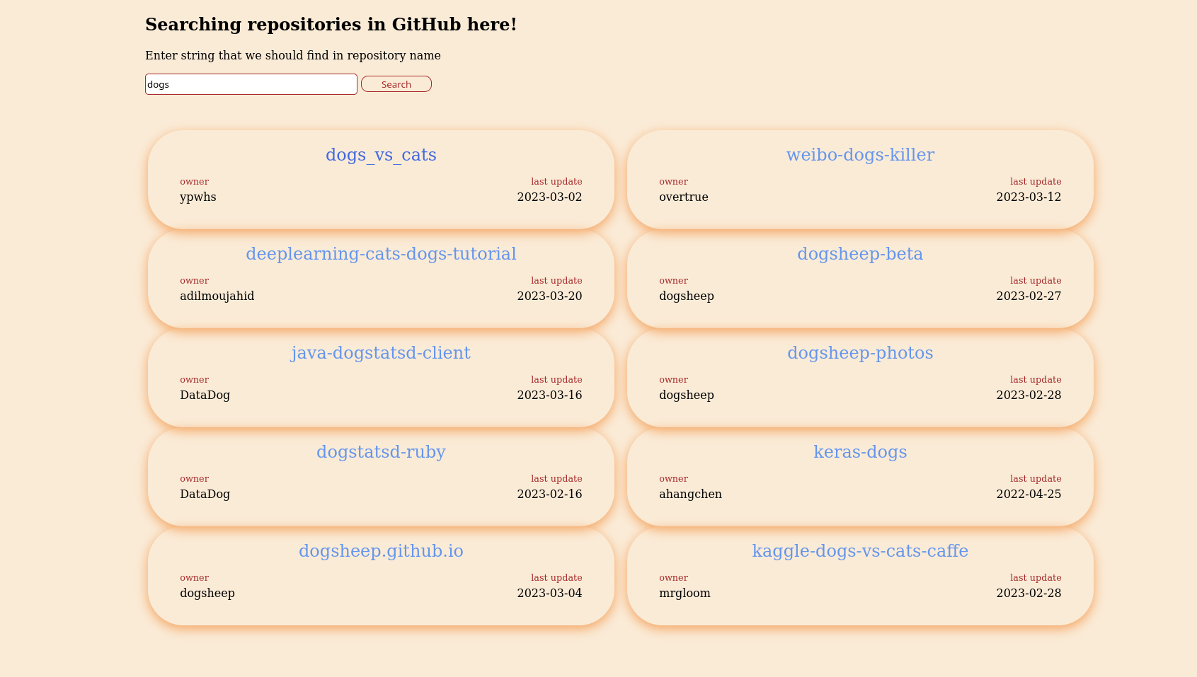 helper to find github repo